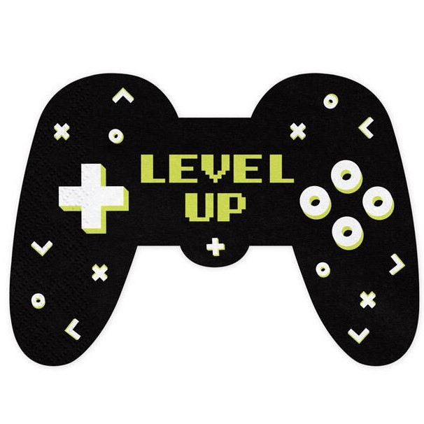 Servtky papierov Gamepad 11,5 x 16 cm 12 ks