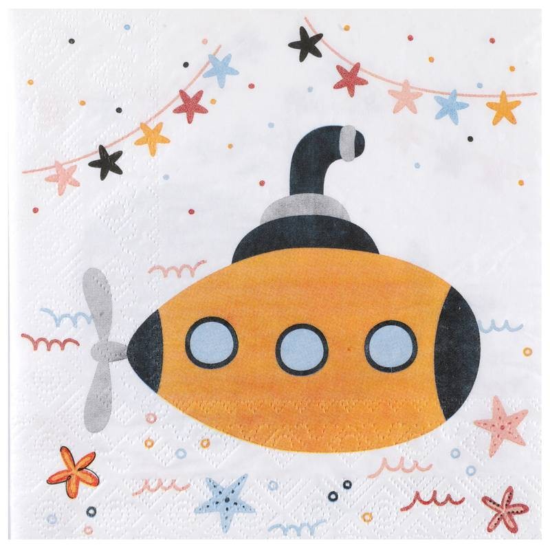 Servtky papierov Morsk svet 33 x 33 cm 20 ks