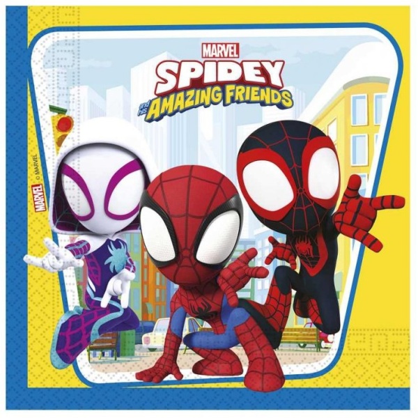 Servtky papierov Spidey a kamarti 33 x 33 cm