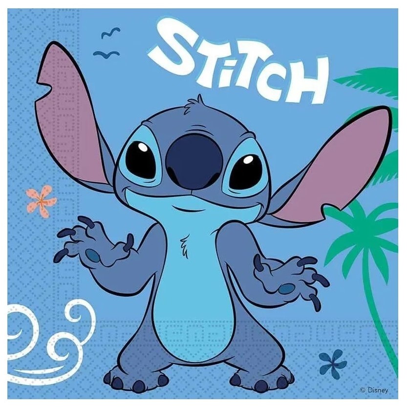 Servtky papierov Stich a Angel 33 x 33 cm 20 ks