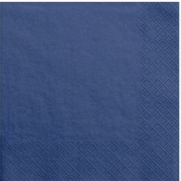 Servtky papierov banketov Navy Blue 13 x 13 cm 20 ks
