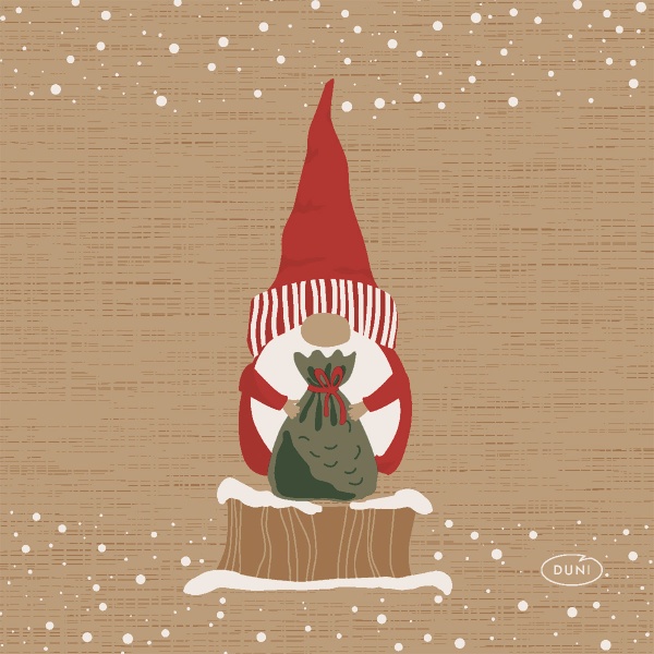Servtky papierov banketov kriatok Natural Tomte 24 x 24 cm 20 ks