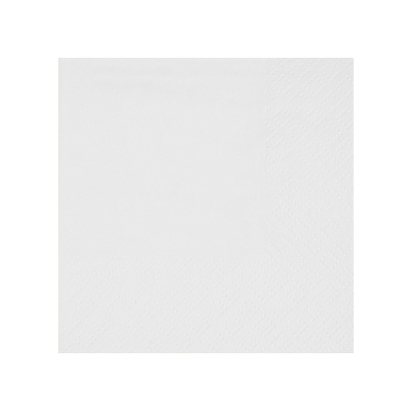 Servítky papierové biele 21 x 20 cm 25 ks