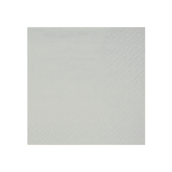 Servítky papierové perleťovo šedé 21 x 20 cm 10 ks