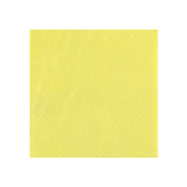 Servítky žlté 21 x 20 cm, 25 ks