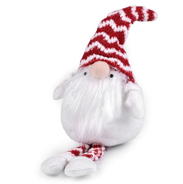 E-shop Vianočná dekorácia Škriatok biely