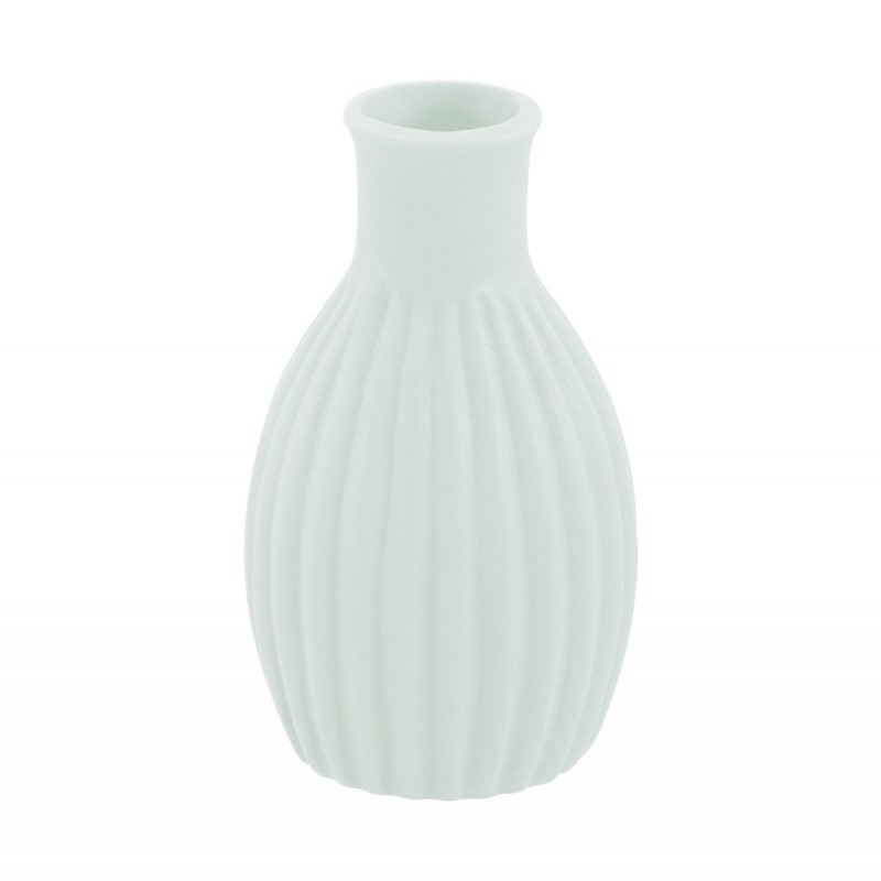 Vzika keramick mini s prkami alviovo zelen 4,5 x 8,5 cm
