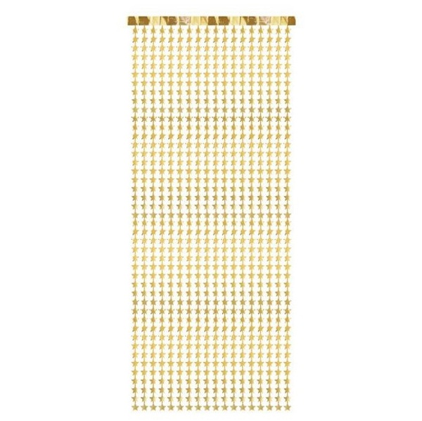 Záves Hviezdy, zlatý, 100 x 245 cm