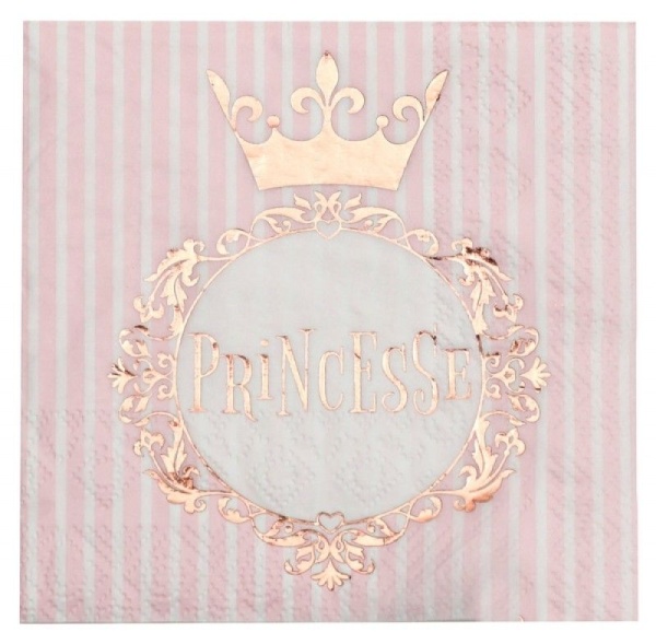 SERVTKY papierov Princess gold 20 ks