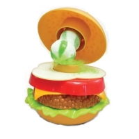 3D puzzle Hamburger s lízatkom a praskacím práškom 1 ks