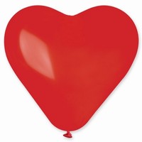 Balónik srdce latexový červený 44 cm