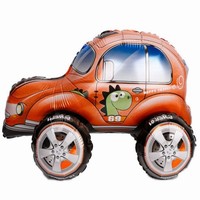 BALNIK chodiaci Auto s dinosaurom 4D erven 60cm