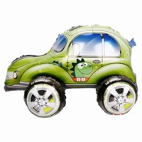 BALÓNIK CHODIACI Auto s dinosaurom zelené 60cm