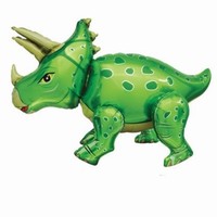 BALÓNIK chodiaci Triceratop 4D zelený 91cm