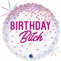 BALÓNEK fóliový Birthday Bitch