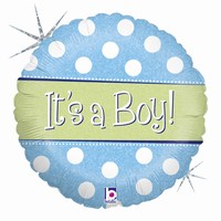 BALNIK fliov Boy modr s bodkami 46cm