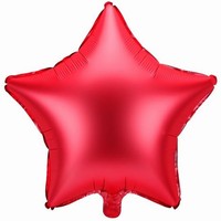 Balónik fóliový Hviezda červená 48cm