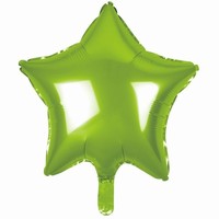 BALÓNIK fóliový Hviezda svetlo zelená 48cm