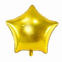 Balónik fóliový Hviezda zlatá 70cm