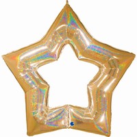 BALNEK fliov Hvzda zlat glitrov 48" 122cm