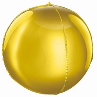 BALÓNIK fóliový Guľa zlatá 41 cm