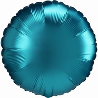 BALÓNIK fóliový Kruh saténovo modrý 43cm