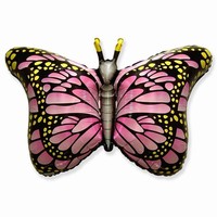 BALÓNEK fóliový Motýl růžový