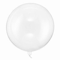 Balónik fóliový ORBZ guľa transparentná 40 cm