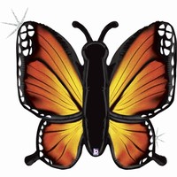 BALÓNIK fóliový Oranžový motýľ 117cm
