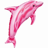 BALÓNEK fóliový Růžový delfín