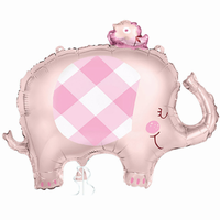 BALÓNIK fóliový Slon ružový 73cm
