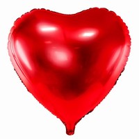 BALÓNEK fóliový Srdce červené 45cm