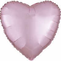 Balónik fóliový Srdce pastelové ružové 43 cm