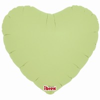 BALÓNIK fóliový Srdce pastelové zelené 35cm 5ks