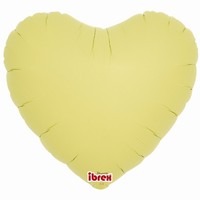 BALÓNIK fóliový Srdce pastelové žlté 35cm 5ks