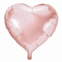 Balónik fóliový Srdce ružové zlato 45cm