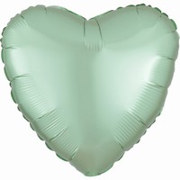 BALNIK fliov Srdce satnov Mint green 45cm