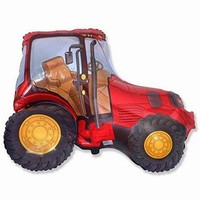 Balónik fóliový Traktor červený 61 cm