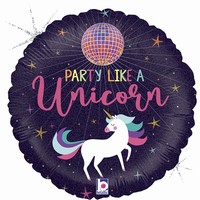 BALÓNEK fóliový Unicorn party 46cm