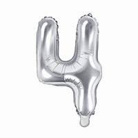 BALNEK fliov "4" holografick stbrn 35cm