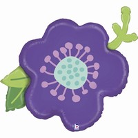 BALÓNIK fóliový Kvet fialový 99cm