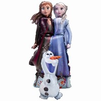 BALÓNIK fóliový airwalker Frozen 2 Elsa, Anna, Olaf 147x68cm