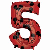 BALNIK fliov slo 5 erven Mickey Mouse 66cm