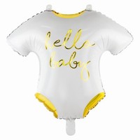 BALNIK fliov detsk body biele Hello Baby