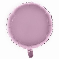 BALÓNEK fóliový kruh pastelový růžový
