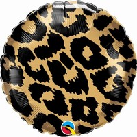 Balónik fóliový vzor Leopard okrúhly 46 cm