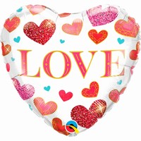 BALNIK fliov srdce Love so srdiekami