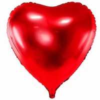 Balónik fóliový srdce červené 73cm