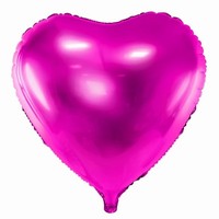 Balónik fóliový srdce magenta 45cm