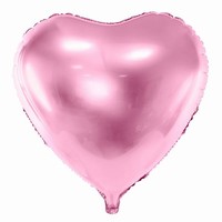 Balónik fóliový srdce svetlo ružové 61cm 1ks